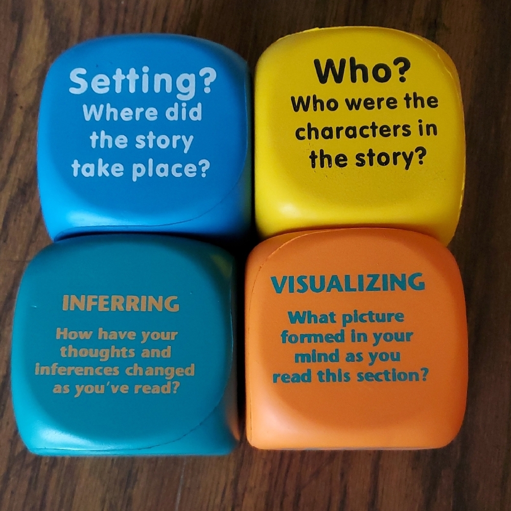 Interactive Comprehension Learning Cubes - Set of 4